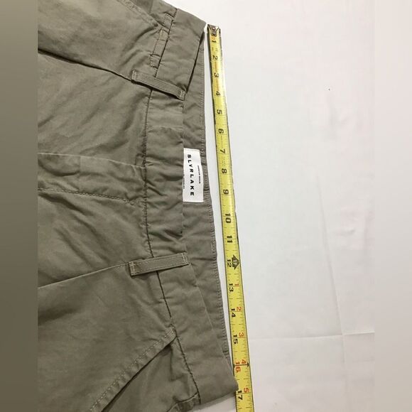 SLVRLAKE Lola Cotton Twill Wide-Leg Pants Size 12 - Picture 9 of 13